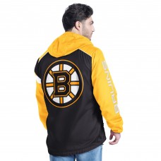 Куртка на короткой молнии Boston Bruins G-III Sports by Carl Banks Black/Gold Lateral