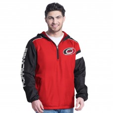Кофта на короткой молнии Carolina Hurricanes G-III Sports by Carl Banks Red/Black Lateral