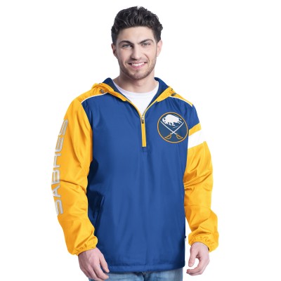 Куртка на короткой молнии Buffalo Sabres G-III Sports by Carl Banks Royal/Gold Lateral