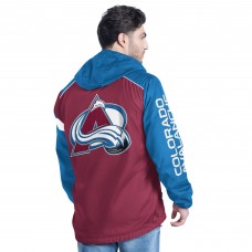 Куртка на короткой молнии Colorado Avalanche G-III Sports by Carl Banks Burgundy/Navy Lateral