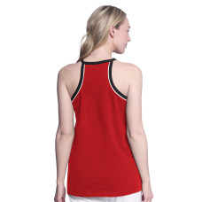Женская Carolina Hurricanes G-III 4Her by Carl Banks Red Curveball Racerback Scoop Neck Slub Tank Top