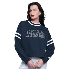 Женская свитшот Florida Panthers Starter Navy Power Play Cropped Pullover