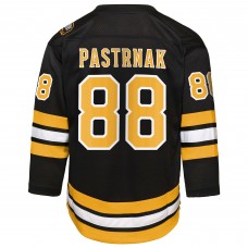 Подростковая Boston Bruins David Pastrnak Black Home Replica Player Jersey