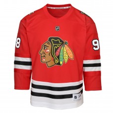 Подростковая Chicago Blackhawks Connor Bedard Outerstuff Red Anniversary Centennial Replica Player Jersey