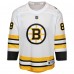 Подростковая Boston Bruins David Pastrnak White Home Replica Player Jersey