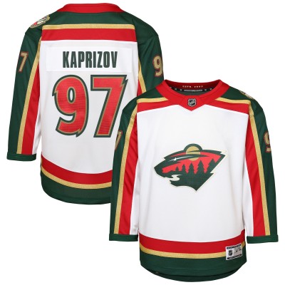 Подростковая Minnesota Wild Kirill Kaprizov White 25th Anniversary Replica Player Jersey