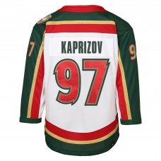Подростковая Minnesota Wild Kirill Kaprizov White 25th Anniversary Replica Player Jersey