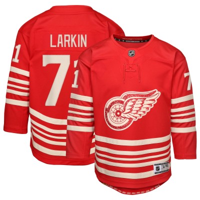 Подростковая Detroit Red Wings Dylan Larkin Red Centennial Replica Player Jersey