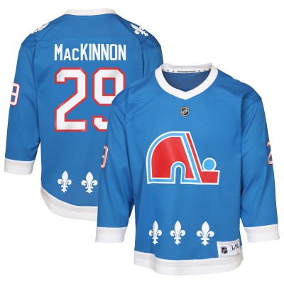 Подростковая Colorado Avalanche Nathan MacKinnon Blue Alternate Replica Player Jersey