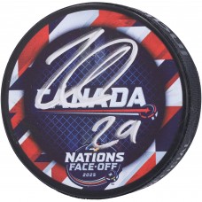 Шайба Nathan MacKinnon Colorado Avalanche Autographed Fanatics Authentic Team Canada 4 Nations Face-Off 2025 Шайба Nathan MacKinnon Colorado Avalanche Autographed Fanatics Authentic Team Canada 4 Nations Face-Off 2025