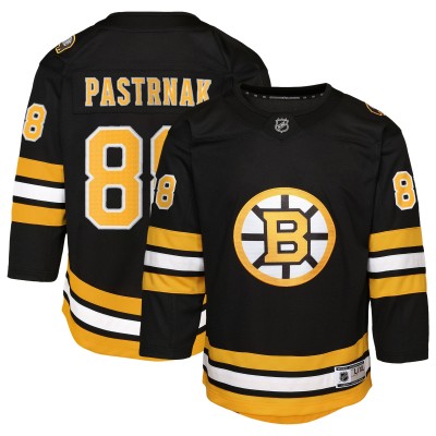 Подростковая Boston Bruins David Pastrnak Black Home Premier Player Jersey