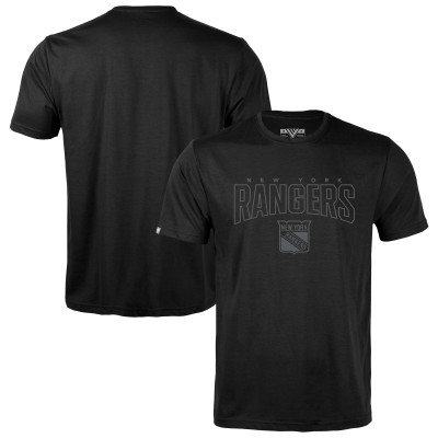 New York Rangers Levelwear Black Richmond Darkmoon T-Shirt