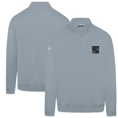 New York Rangers Levelwear Gray Murray Nightfall Quarter-Zip Jacket