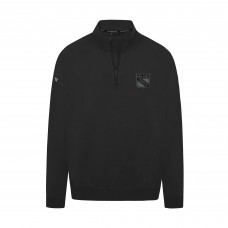 New York Rangers Levelwear Black Murray Nightfall Quarter-Zip Jacket New York Rangers Levelwear Black Murray Nightfall Quarter-Zip Jacket