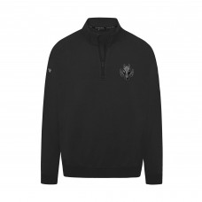 Calgary Flames Levelwear Black Murray Nightfall Quarter-Zip Jacket