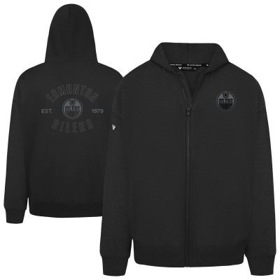 Толстовка на молнии Edmonton Oilers Levelwear Black Uphill Abyssal