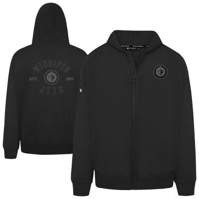 Толстовка на молнии Winnipeg Jets Levelwear Uphill Abyssal - Black