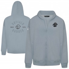 Buffalo Sabres Levelwear Gray Uphill Abyssal Full-Zip Hoodie