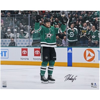 Thomas Harley Dallas Stars Autographed Fanatics Authentic 16 x 20 Green Jersey Celebration Photograph