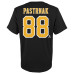 Детская футболка Boston Bruins David Pastrnak Black Name & Number