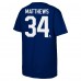 Подростковая Toronto Maple Leafs Auston Matthews Outerstuff Blue Player Name & Number T-Shirt