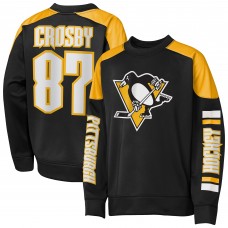 Кофта Подростковая Pittsburgh Penguins Sidney Crosby Outerstuff Black Best Defense Name & Number Crewneck Кофта Подростковая Pittsburgh Penguins Sidney Crosby Outerstuff Black Best Defense Name & Number Crewneck