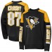 Кофта Подростковая Pittsburgh Penguins Sidney Crosby Outerstuff Black Best Defense Name & Number Crewneck