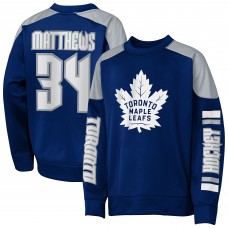 Кофта Подростковая Toronto Maple Leafs Auston Matthews Outerstuff Blue Best Defense Name & Number Crewneck Кофта Подростковая Toronto Maple Leafs Auston Matthews Outerstuff Blue Best Defense Name & Number Crewneck