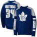 Кофта Подростковая Toronto Maple Leafs Auston Matthews Outerstuff Blue Best Defense Name & Number Crewneck Кофта Подростковая Toronto Maple Leafs Auston Matthews Outerstuff Blue Best Defense Name & Number Crewneck
