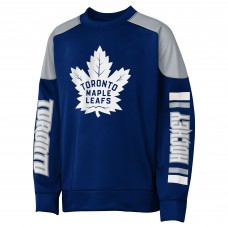 Кофта Подростковая Toronto Maple Leafs Auston Matthews Outerstuff Blue Best Defense Name & Number Crewneck Кофта Подростковая Toronto Maple Leafs Auston Matthews Outerstuff Blue Best Defense Name & Number Crewneck