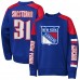 Кофта New York Rangers Igor Shesterkin Outerstuff Blue Best Defense Name & Number Crewneck Кофта New York Rangers Igor Shesterkin Outerstuff Blue Best Defense Name & Number Crewneck