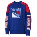 Кофта New York Rangers Igor Shesterkin Outerstuff Blue Best Defense Name & Number Crewneck