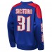 Кофта New York Rangers Igor Shesterkin Outerstuff Blue Best Defense Name & Number Crewneck