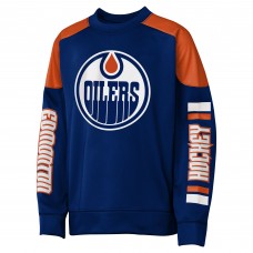 Кофта Подростковая Edmonton Oilers Connor McDavid Outerstuff Royal Best Defense Name & Number Crewneck