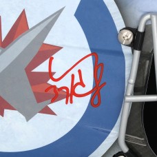 Connor Hellebuyck Winnipeg Jets Autographed Fanatics Authentic Alternate Replica Goalie Mask