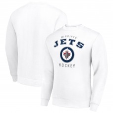 Winnipeg Jets Mens Starter Team Logo Fleece Pullover Sweatshirt - White