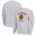 Кофта Chicago Blackhawks Mens Starter Team Logo Fleece - Heather Gray Кофта Chicago Blackhawks Mens Starter Team Logo Fleece - Heather Gray