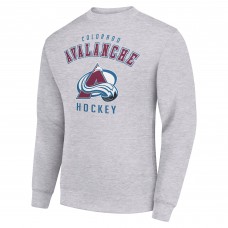 Кофта Colorado Avalanche Starter Heather Gray Team Logo Fleece