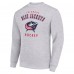 Columbus Blue Jackets Mens Starter Team Logo Fleece Pullover Sweatshirt - Heather Gray