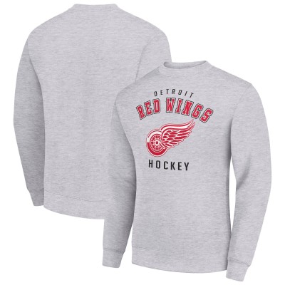 Кофта Detroit Red Wings Mens Starter Team Logo Fleece - Heather Gray