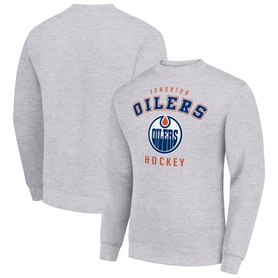 Кофта Edmonton Oilers Starter Heather Gray Team Logo Fleece