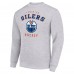 Кофта Edmonton Oilers Starter Heather Gray Team Logo Fleece