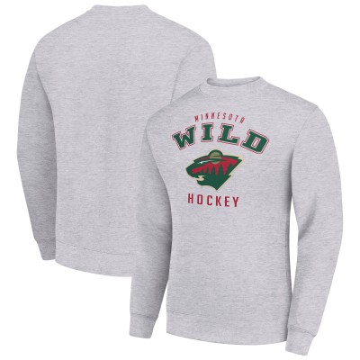 Кофта Minnesota Wild Starter Heather Gray Team Logo Fleece
