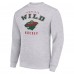 Кофта Minnesota Wild Starter Heather Gray Team Logo Fleece