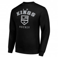 Los Angeles Kings Starter Black Team Logo Fleece Pullover Sweatshirt