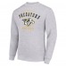 Nashville Predators Starter Heather Gray Team Logo Fleece Pullover Sweatshirt