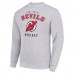 Кофта New Jersey Devils Starter Heather Gray Team Logo Fleece