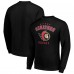 Ottawa Senators Starter Black Team Logo Fleece Pullover Sweatshirt