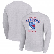 Кофта New York Rangers Starter Heather Gray Team Logo Fleece Кофта New York Rangers Starter Heather Gray Team Logo Fleece