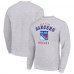 Кофта New York Rangers Starter Heather Gray Team Logo Fleece